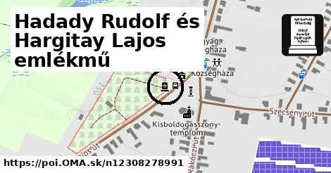 Hadady Rudolf és Hargitay Lajos emlékmű