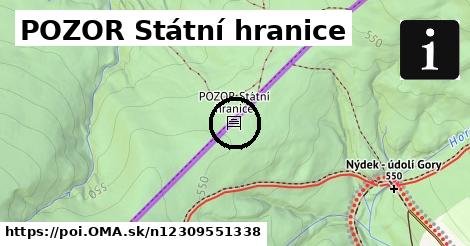 POZOR Státní hranice