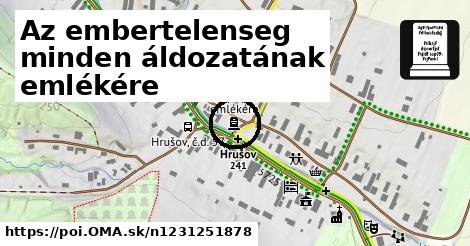 Az embertelenseg minden áldozatának emlékére