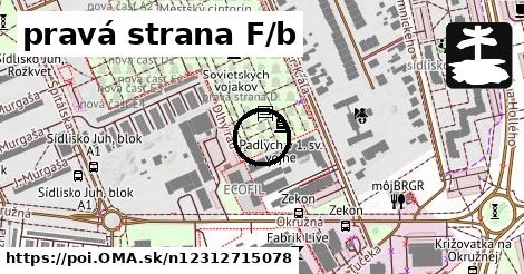 pravá strana F/b