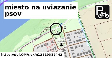 miesto na uviazanie psov