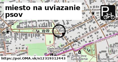 miesto na uviazanie psov