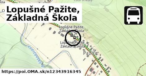 Lopušné Pažite, Základná Škola