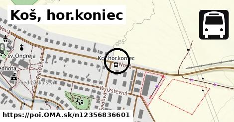 Koš, hor.koniec