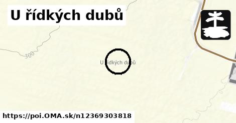 U řídkých dubů