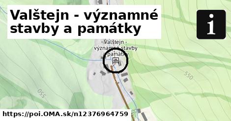 Valštejn - významné stavby a památky