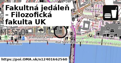 Fakultná jedáleň – Filozofická fakulta UK