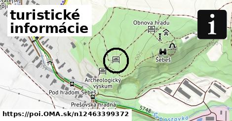 turistické informácie