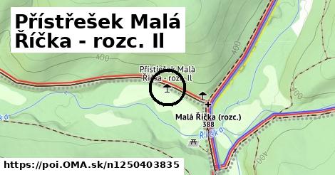 Přístřešek Malá Říčka - rozc. Il