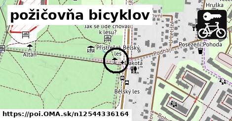 požičovňa bicyklov