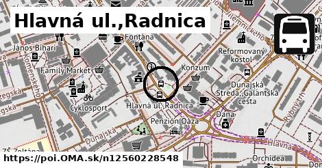 Hlavná ul.,Radnica
