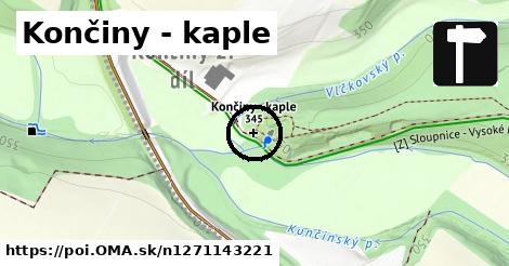 Končiny - kaple