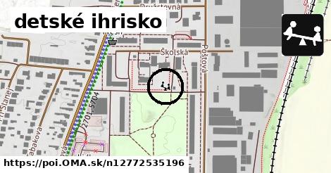 detské ihrisko