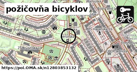 požičovňa bicyklov