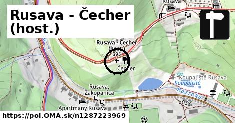 Rusava - Čecher (host.)