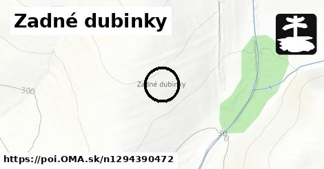 Zadné dubinky