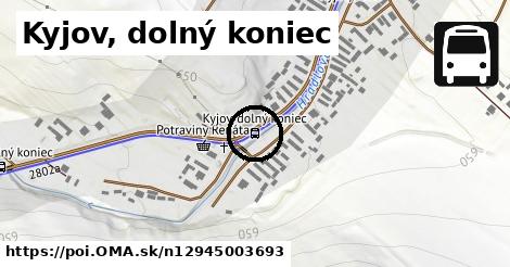 Kyjov, dolný koniec