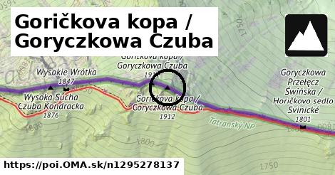 Goričkova kopa / Goryczkowa Czuba