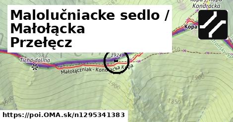 Malolučniacke sedlo / Małołącka Przełęcz