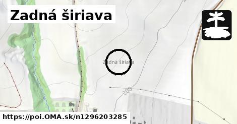 Zadná širiava