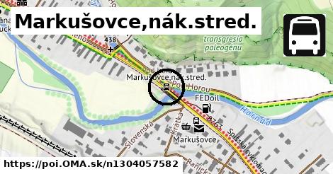 Markušovce,nák.stred.