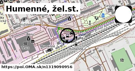 Humenné, žel.st.