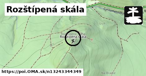 Rozštípená skála