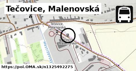 Tečovice, Malenovská