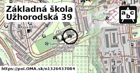 Základná škola Užhorodská 39