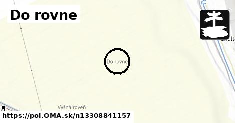 Do rovne