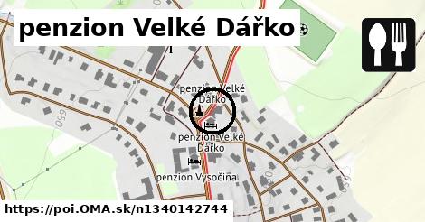 penzion Velké Dářko