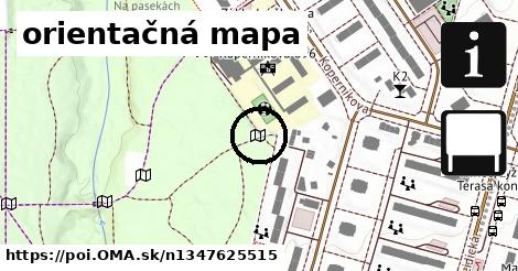 orientačná mapa