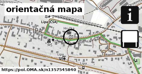 orientačná mapa