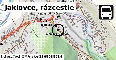 Jaklovce, rázcestie