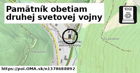 Pamätník obetiam druhej svetovej vojny