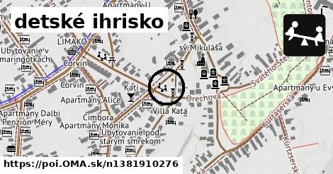 detské ihrisko