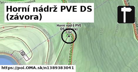 Horní nádrž PVE DS (závora)