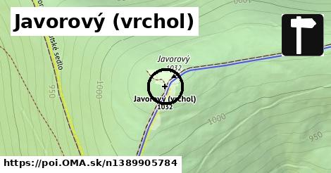 Javorový (vrchol)