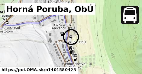 Horná Poruba, ObÚ