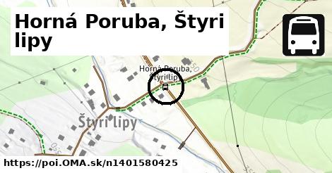 Horná Poruba, Štyri lipy