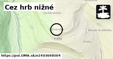 Cez hrb nižné