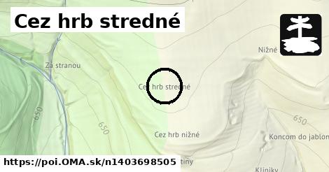 Cez hrb stredné