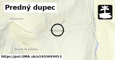 Predný dupec