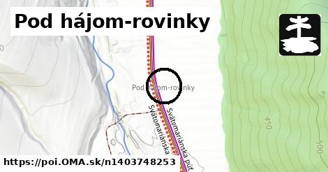 Pod hájom-rovinky