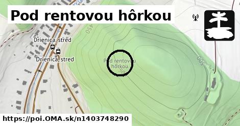 Pod rentovou hôrkou