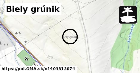 Biely grúnik