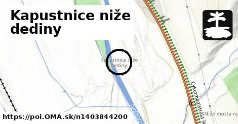 Kapustnice niže dediny