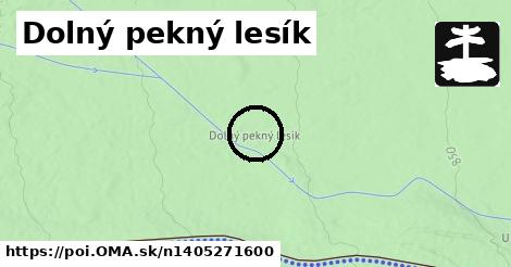 Dolný pekný lesík