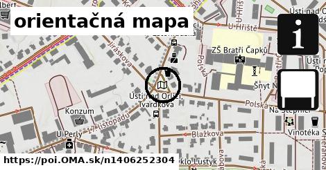 orientačná mapa