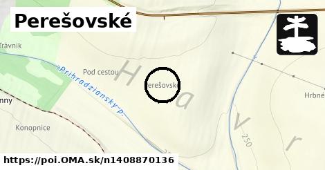 Perešovské